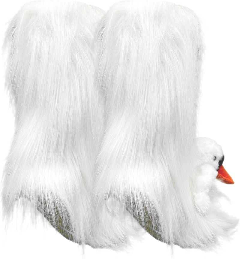 ooohyeah Kids’ Funny Fuzzy Animal Slipper Socks, Cute Soft Non-Slip Warm Socks for Girls & Boys, Size 1-5 - Image 4